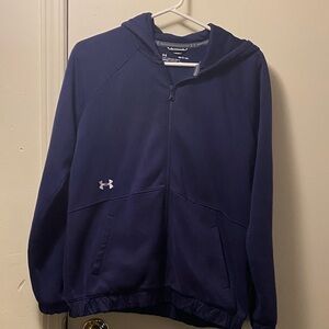Under Armour Navy Blue Full-zip Hoodie